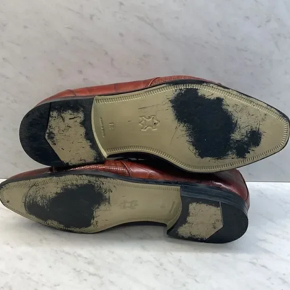 Rodolfo Valentino Men’s Dress Shoes Size 12 Made In Brazil Tie Preowned Rodolfo Valentino Dress Shoes Mens 11 M Brogue Oxford Black  main image 3